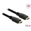 DeLOCK High Speed HDMI Ethernet Kabel 4K 60 Hz HDR 15,0 m schwarz