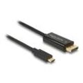 DeLOCK USB C/DisplayPort Kabel 4K 60Hz 1,0 m schwarz, 1 St.