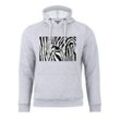 Cotton Prime® Kapuzensweatshirt Black & White Zebra Eye