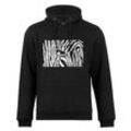 Cotton Prime® Kapuzensweatshirt Black & White Zebra Eye