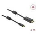 DeLOCK USB C/High Speed HDMI Kabel 4K 60 Hz 2,0 m schwarz, 1 St.