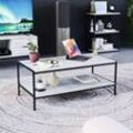 Brooklyn Coffee Table Sofa Side End Shelf Display Unit Living Room Furniture, Grey