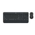 Logitech Tastatur-Maus-Set MK545 Advanced Kabellos Schwarz QWERTZ (DE)