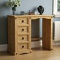 Corona Dressing Table 4 Drawer Solid Pine Makeup Vanity Computer Desk