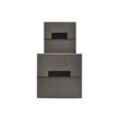 House Doctor Aufbewahrungsboxen Check, S: L16 x W16 x H14cm, L: L22 x W22 x H22cm, grau