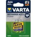 Varta Recharge Akku wiederaufladbare Batterien, AA Mignon 2100 mAH 2er Pack