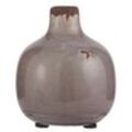 IB Laursen Vase glasiert Tunis, Höhe 10 cm, Ø 8,5 cm, lila