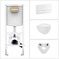 Villeroy&boch - bb infinity Wand wc spülrandlos mit SoftClose WC-Sitz & Zubehör weiß