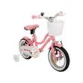 Actionbikes Kinderfahrrad Starlight 12 Zoll, Rosa, Stützräder, Fahrradkorb, Klingel, Kettenschutz (Classic)