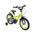 Actionbikes Kinderfahrrad Turbo 16 Zoll, Stützräder, V-Brake-Bremsen, Lenker-/Kettenschutz, Klingel