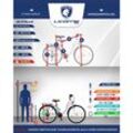 Licorne Bike Stella Premium City Bike 20,24,26 und 28 Zoll Fahrrad für Mädchen Herren und Damen 21 Gang (6 Gang bei 20 Zoll) Holland Citybike