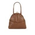 X-Zone Handtasche Damen Leder, cognac