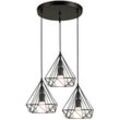 Pendelleuchte Edison Hängelampe mit Ø26cm Regenschirm Lampenschirm Eisen Art Lampe für Loft Esszimmer Wohnzimmer Weiß 4PCS