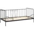 Vipack Kojen-Metallbett Alice - 90 x 200 cm, Schwarz