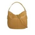 Cluty Shopper Damen Leder, gelb