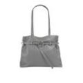 Samantha Look Handtasche Damen Leder, grau