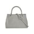 Cluty Handtasche Damen Leder, grau