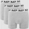 MP Herren Boxershorts (3er-Pack) Hellgrau/Weiß - S