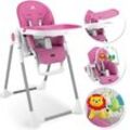 KIDIZ® 3in1 Hochstuhl Kinderhochstuhl inkl. Spielbügel , Babyliege , Kombihochstuhl Babyhochsitz ,7 höhenverstellbar Verstellbare Rückenlehne , mitwachsend ab 0 Monate bis 6 Jahre Babystuhl