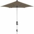 Knirps Sonnenschirm/ Kurbelschirm Silver Automatic 220 220 cm, taupe, Bezug aus 100% Polyester, Gestell aus Aluminium, 5,3 kg