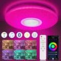 Led Deckenleuchte 36W Deckenlampe Bluetooth Musik Wohnzimmerlampe Lautsprecher