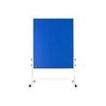 Master of Boards Mobile Filz-Moderationstafel Blau 150x120 cm