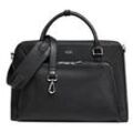 SOCHA Laptoptasche 15,6" Leder Schwarz 43 x 13 x 31,5 cm