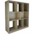 Coemo - Raumteiler Split mdf 3 Etagen 8 Fächer 100x30x106 cmoma