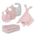 roba Organic Geschenkset Baby Essentials 'Lil Planet' rosa/mauve aus Bio-Baumwolle, GOTS, nachhaltig