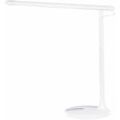 Led Schreibtischlampe Weiß Aluminium 38 cm Hoch Verstellbar Modernes Design Minimalistisch für Büro Home Office Arbeitszimmer Schreibtisch