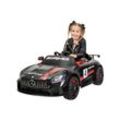 Kinder-Elektroauto Mercedes AMG GT4, Sport-Edition, Lowrider-Funktion, LED, Soft-Start, EVA-Reifen (Schwarz)