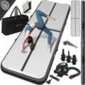 KESSER® Turnmatte Aufblasbar Airtrack Fitness-Matte Gymnastikmatte 3/4/5/6m inkl. Tragetasche & elektr. Luftpumpe Yogamatte, Tumbling Matten , Trainingsmatte Sportmatte Yoga, Turn- & Fitness