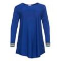 Longpullover in nahtloser Strickweise, royalblau, Gr.44/46