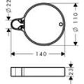 hansgrohe Seifenschale Cassetta C chrom 28678000