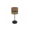 Tischlampe Colet 1xe14 Schwarz/Dunkles Holz 43x18x18 cm