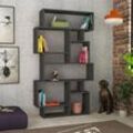 Decortie Karmato Modernes Bücherregal Display Unit Anthrazit Grau Hoch 168.5cm