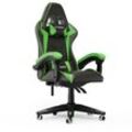 Bigzzia - Bürostühle Chefsessel Ergonomisch Gaming Stühle Gamer Stühle mit Lendenkissen + Kopfstütze Gaming Chair Höhenverstellbar Bürostuhl