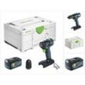 Festool - txs 18-Basic Akku Bohrschrauber 18 v 40 Nm Brushless + 1x Akku 5,0 Ah + Systainer - ohne Ladegerät