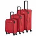 Travelite Chios 4 Rollen Kofferset 3-teilig rot