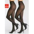 LASCANA Feinstrumpfhose schwarz Gr. 32/34 für Damen. Elastisch