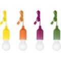 Colors, kabellose led Leuchte, Safe Touch Oberfläche, Dekoleuchte, 4er Set LED-Lampen, bunt, Hängeleuchte, Deckenleuchte, Batteriebetrieb,