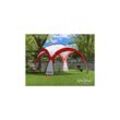 Swing&Harmonie LED Event Pavillon 3,6 x 3,6m DomeShelter Garten Pavillion inkl. Solarmodul Pavilion Designer Gartenzelt Camping Pavilon Partyzelt mit Beleuchtung - versch. Ausführungen