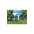 Swing&Harmonie LED Event Pavillon 3,6 x 3,6m DomeShelter Garten Pavillion inkl. Solarmodul Pavilion Designer Gartenzelt Camping Pavilon Partyzelt mit Beleuchtung - versch. Ausführungen