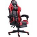 Trisens - Gaming Chair im Racing-Design mit flexiblen gepolsterten Armlehnen - ergonomischer pc Gaming Stuhl in Lederoptik - Gaming Schreibtischstuhl