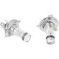 Woosien - 2pcs High Led H4 Hb2 9003 Birne 100w 20led Auto Nebelscheinwerfer Lampe Scheinwerfer 6000k Weiß