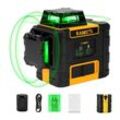 KAIWEETS KT360A Laser Level 12 Linien Grüner Laser Nivel 3D Level Wandsticker mit Stativ Nivel Laser