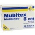 Mubitex Mullbinden 8 cm ohne Cello 20 St