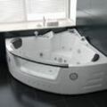 Whirlpool 152x152 cm elegantes Design Heizung Lichttherapie Soundsystem Reinigungsprogramm Bluetooth