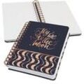 SIGEL Notizbuch mit Spirale Jolie® ca. DIN A5 punktraster, schwarz/kupfer Hardcover 240 Seiten