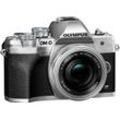 Olympus E-M10 Mark IV Systemkamera (M.Zuiko Digital ED 14‑42mm F3,5-5,6 EZ Pancake, 20,3 MP, Bluetooth, WLAN (WiFi), +BLS-50, F-5AC USB-AC Adapter, USB cable, Shoulder Strap), silberfarben